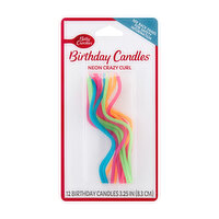 Betty Crocker Neon Crazy Curl Candles, 12 Each