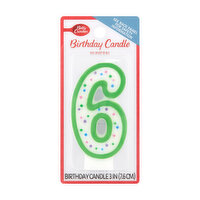 Betty Crocker Numeral 6 Birthday Candle, 1 Each