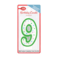 Betty Crocker Numeral 9 Birthday Candle, 1 Each