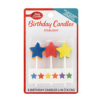 Betty Crocker Star Light Candles, 6 Each