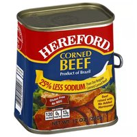 Hereford Corned Beef, 25% Less Sodium, 12 Ounce