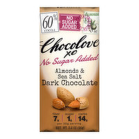 XO Almonds & Sea Salt in 60% Dark Chocolate (No Sugar Added