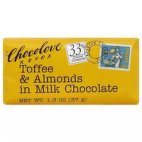 Chocolove Milk Choc Almnd Toff, 1.3 Ounce