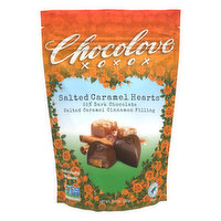 Chocolove Salted Caramel Hearts in Dark Chocolate Bites, 7.05 Ounce
