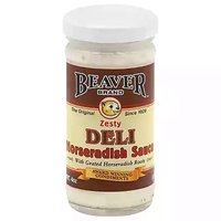 Beaver Horseradish Sauce, Deli Zesty, 4 Ounce