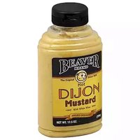 Beaver Hot Dijon Mustard with White Wine, 12.5 Ounce