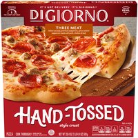 Digiorno Hand<li>Tossed Style Crust Pizza, Three Meat, 20.5 Ounce