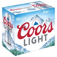 Coors Light Beer, Cans (Pack of 30), 360 Ounce