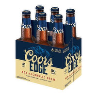 Coors Edge Non-Alcoholic Brew, 12 Fl Oz Bottles (6-pack), 72 Ounce