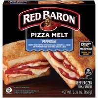 Red Baron Pizza Melt, Pepperoni, 5.34 Ounce