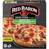 Red Baron Deep Dish Singles Supreme Pizza, 11.5 Ounce