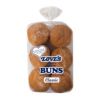 Love's Plain Hamburger Buns 12-pack, 22.5 Ounce