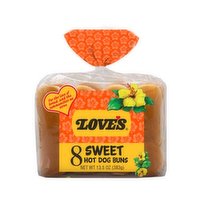 Love's Sweet Hawaiian Hot Dog Buns 8-pack, 13.5 Ounce