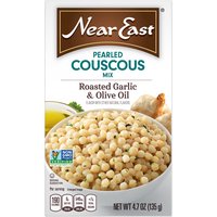 Near East Couscous Mix, Pearled, Roasted Garlic & Olive Oil, 4.7 Ounce