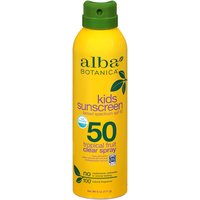 Alba Botanica Sunscreen Active Kids Clear Spray, SPF 50, 6 Ounce