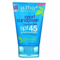 Alba Botanica Sunscreen Lotion, Sport Protection, SPF 45, 4 Ounce