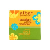 Alba Botanica Natural Hawaiian Moisturizer, Oil-Free Refining Aloe & Green Tea, 3 Ounce