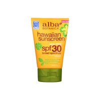 Alba Botanica Hawaiian Sunscreen Soothing Aloe Vera Spf 30, 4 Ounce