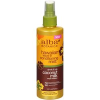 Alba Botanica Hawaiian Leave-In Conditioning Mist, Coconut Milk, 8 Ounce