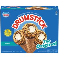 Nestle Drumstick Original Vanilla Sundae Cones, 8 Each