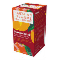 Hawaiian Islands Tea Mango Maui Tropical Black Tea Bags, 20 Each