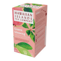 Hawaiian islands Tea Guava Ginseng Green Tea Bags, 20 Each