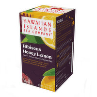 Hawaiian Islands Tea Hibiscus Honey Lemon Green Tea Bags, 20 Each
