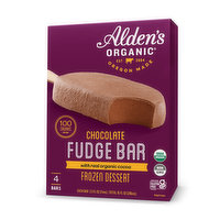 Alden's Organic Chocolate Fudge Bar, 10 Ounce