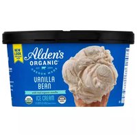 Alden's Organic Ice Cream, Vanilla Bean, 48 Ounce