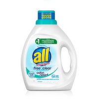 All HE Free Clear Detergent,  Odor Relief, 36 Ounce