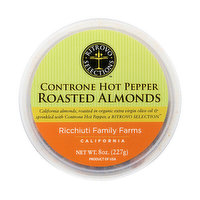 Ricchiuti Family Farms Controne Hot Pepper Roasted Almonds, 227 Gram