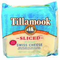 Tillamook Farm Style Thick Swiss Cheese Slices, 12 Ounce