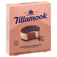 Tillamook Ice Cream Sandwiches, Chocolate Mudslide, 12 Ounce