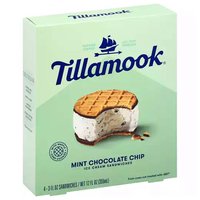 Tillamook Ice Cream Sandwiches, Mint Chocolate Chip, 12 Ounce