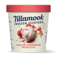 Tillamook Strawberry Shortcake Frozen Custard, 15 Ounce