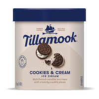 Tillamook Cookies & Cream Ice Cream, 48 Ounce