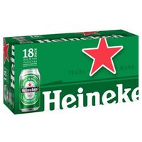 Heineken, Cans (Pack of 18), 216 Ounce