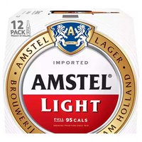 Amstel Light Lager, Bottles (Pack of 12), 144 Ounce