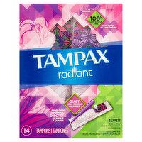 Tampax Radiant Super Unsc, 14 Each