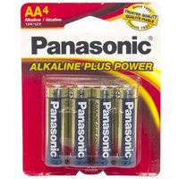 Panasonic Alkaline Plus Power Battery, AA, 4 Each