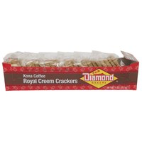 Diamond Bakery Kona Coffee Royal Creem Crackers, 8 Ounce