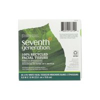 Seventh Generation Facial Tissue, Cube, 85 Each