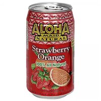 Aloha Maid Strawberry Orange, Cans (Pack of 6), 69 Ounce