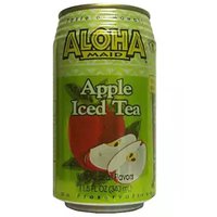 Aloha Maid Apple Iced Tea, Cans (Pack of 6), 69 Ounce
