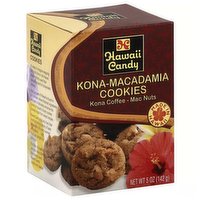 Hawaii Candy Macadamia Nut Cookie, Kona Coffee , 5 Ounce