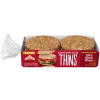 Oroweat Whole Wheat Sandwich Thins, 12 Ounce