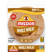 Mission Whole Wheat Soft Taco Flour Tortillas, 16 Ounce