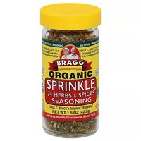 Bragg Salt-Free Seasoning Blend, Sprinkle, 24 Herbs & Spices, Organic 1.5  oz, Salt, Spices & Seasonings