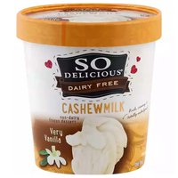 So Delicious Cashew Milk Ice Cream, Very Vanilla , 1 Pint