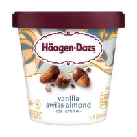 Haagen-Dazs Ice Cream, Vanilla Swiss Almond, 14 Ounce